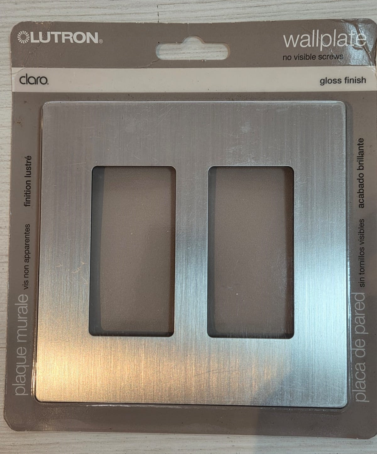 Lutron. Placa 2 gangs