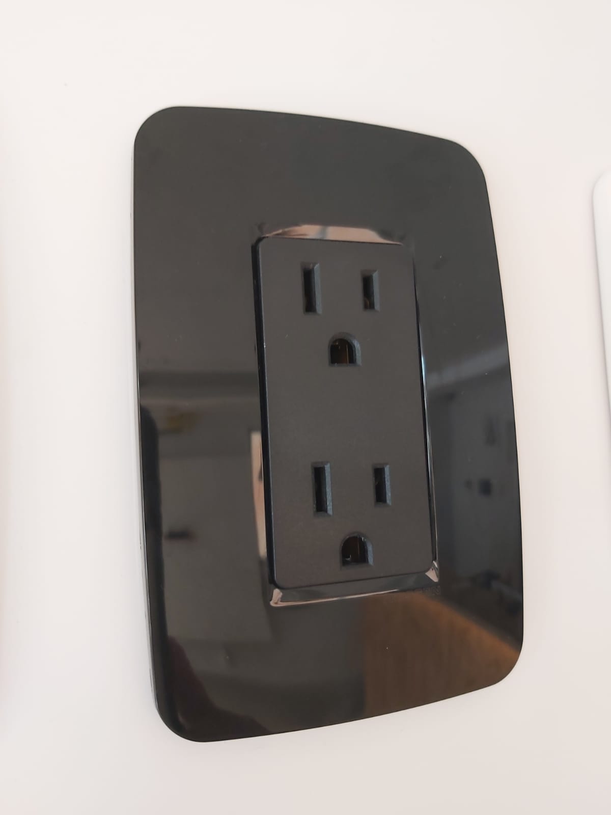 Origen contacto duplex c/ placa negro       ¡ PROMOCION ACTIVA!