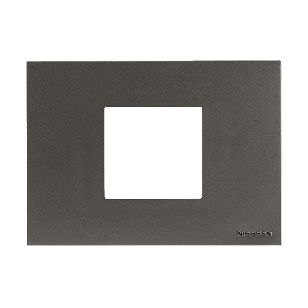 Placa 2 módulos Antracita | Zenit