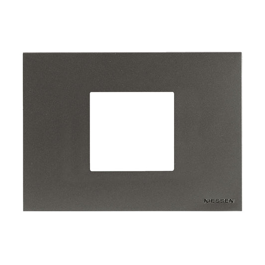 Placa 2 módulos Antracita | Zenit