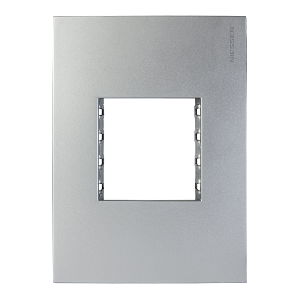 Placa 2 módulos Plata | Zenit