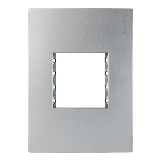 Placa 2 módulos Plata | Zenit