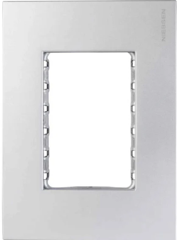 Placa 3 módulos Plata | Zenit