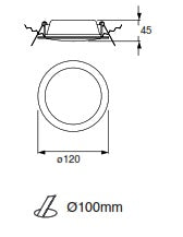 Slim dim CCT 7w